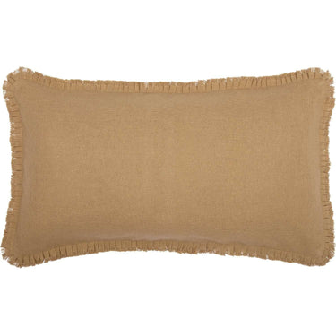 Burlap Natural King Sham w/ Fringed Ruffle 21x37 VHC Brands - The Fox Decor